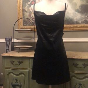 black mini dress sz M new with tags